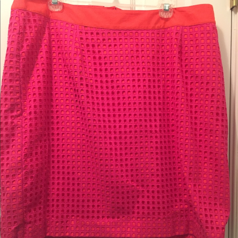 Talbots eyelet skirt